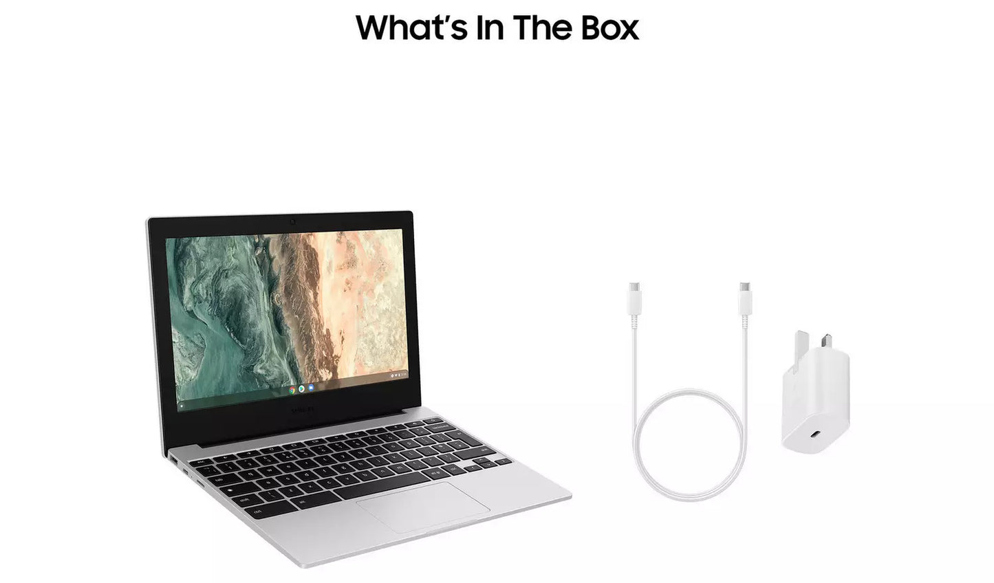 Samsung Galaxy 11in Celeron 4GB 64GB Chromebook - Silver