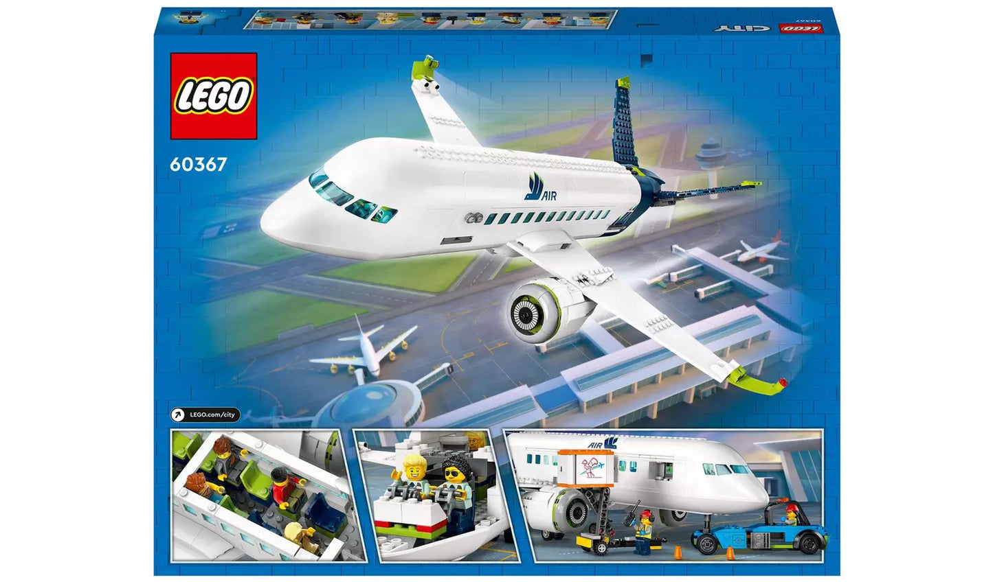LEGO City Passenger Aeroplane Toy & 4 Airport Vehicles