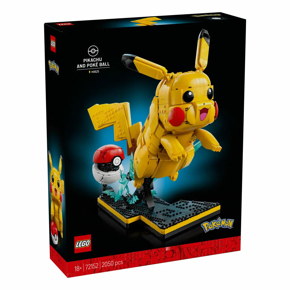 LEGO Pokémon Pikachu and Poké Ball - Model 72152 (18+ Years)