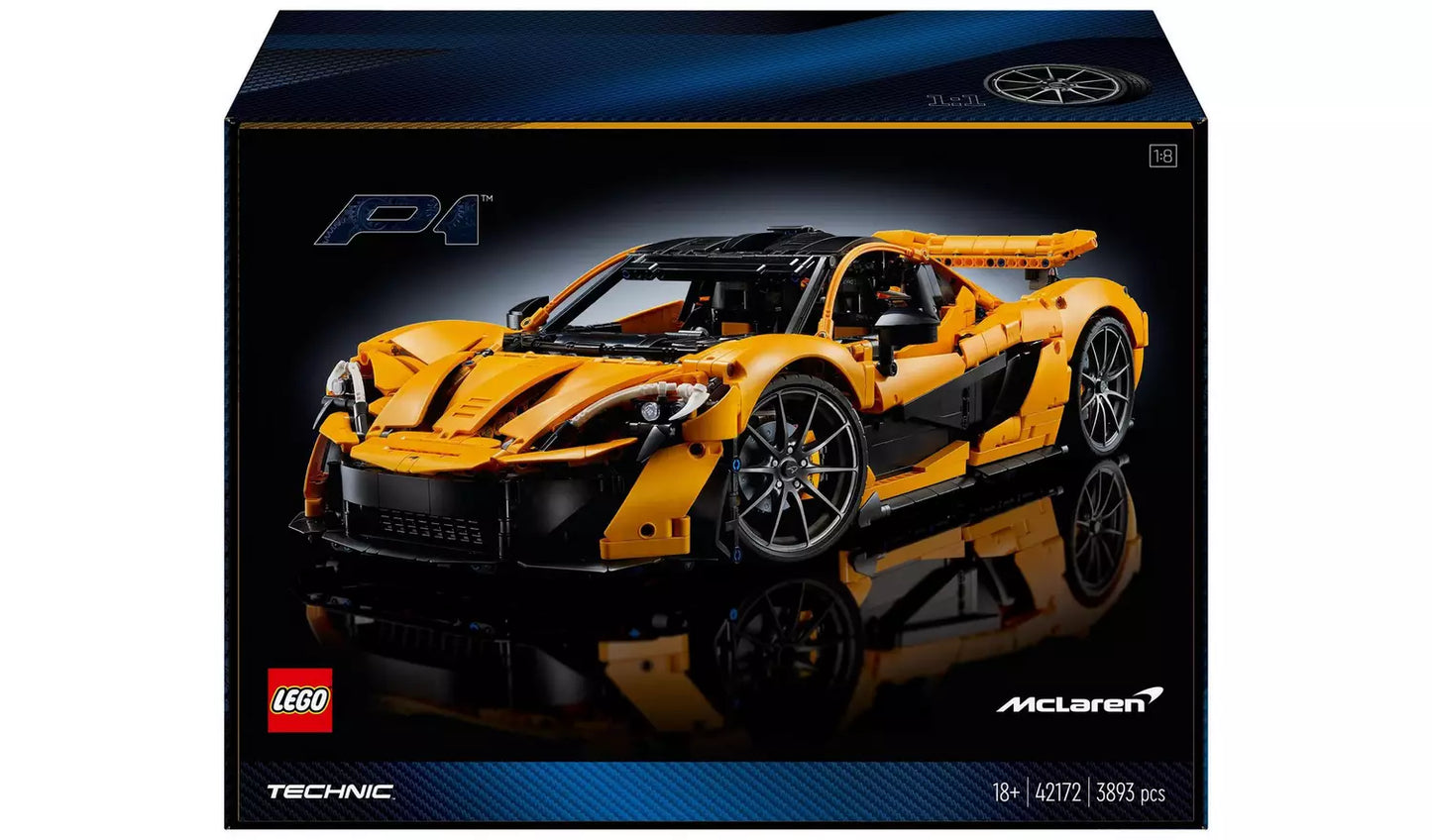 LEGO Technic McLaren P1 Model Car Set for Adults 42172