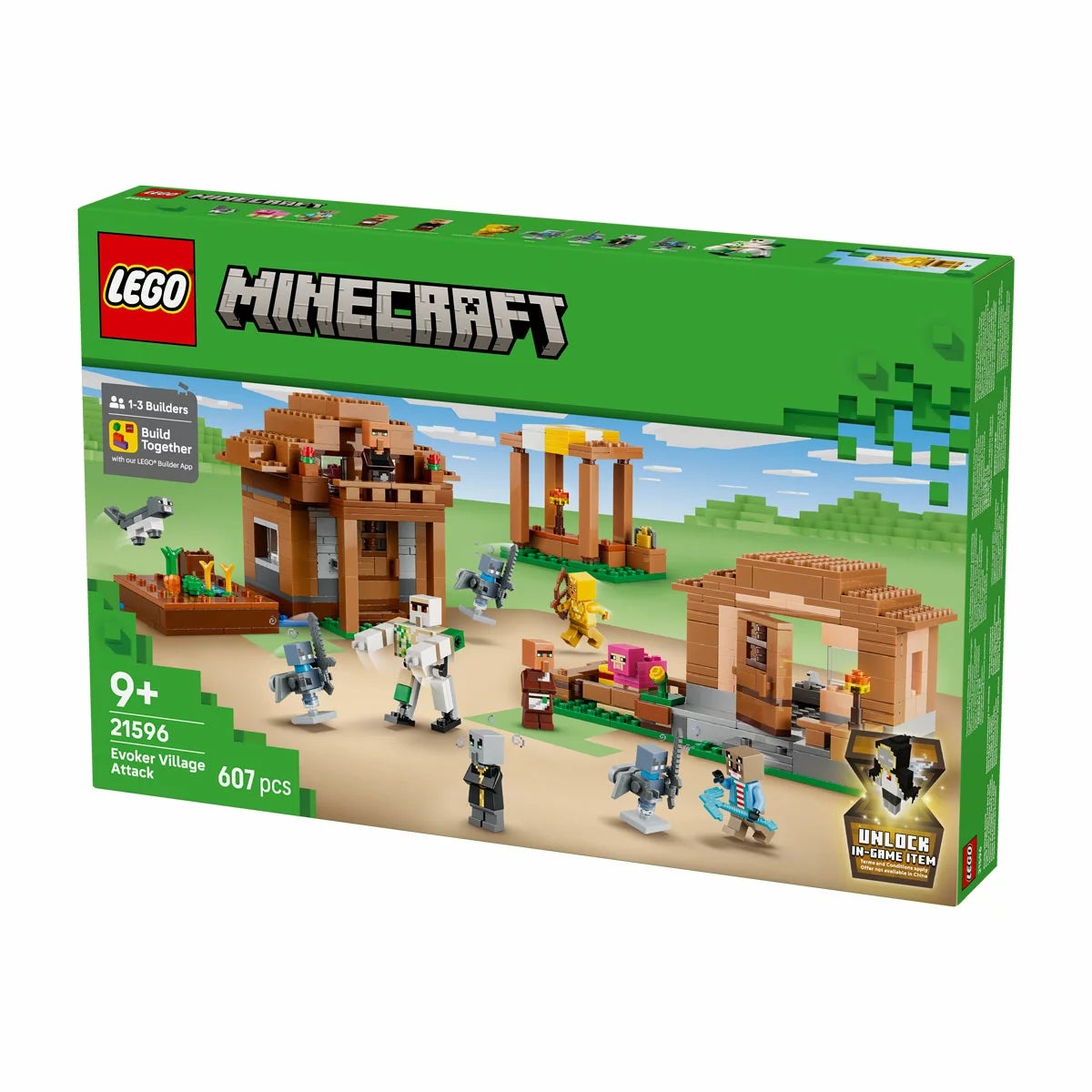 LEGO Minecraft Evoker Village Attack - Model 21596 (9+ Years)