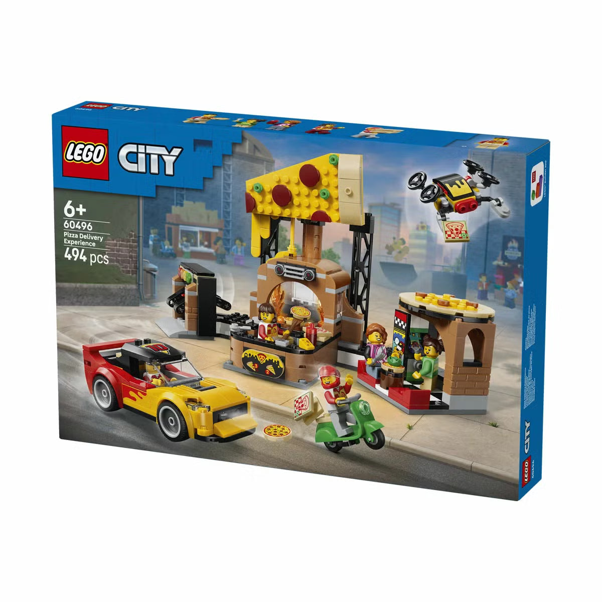 LEGO City Pizza Delivery Experience with Vehicles - Model 60496 (6+ Years)