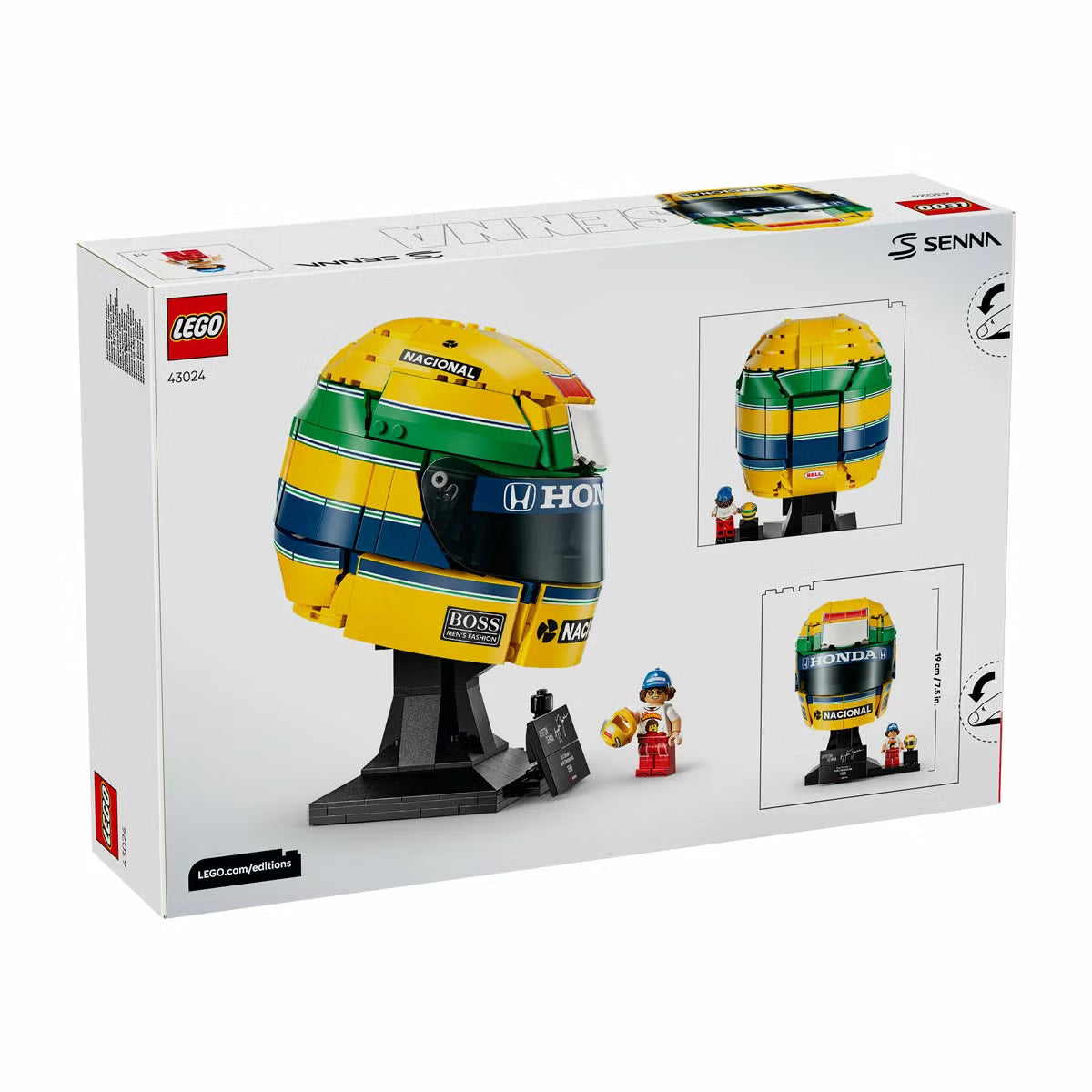 LEGO Editions Formula 1 Ayrton Senna Helmet - Model 43024 (14+ Years)