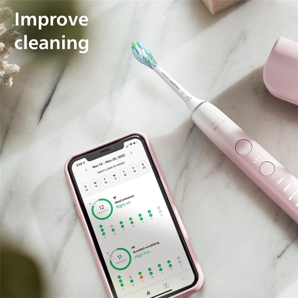 PHILIPS Sonicare Diamond Clean Series 9000 HX9911/84 Electric Toothbrush pink