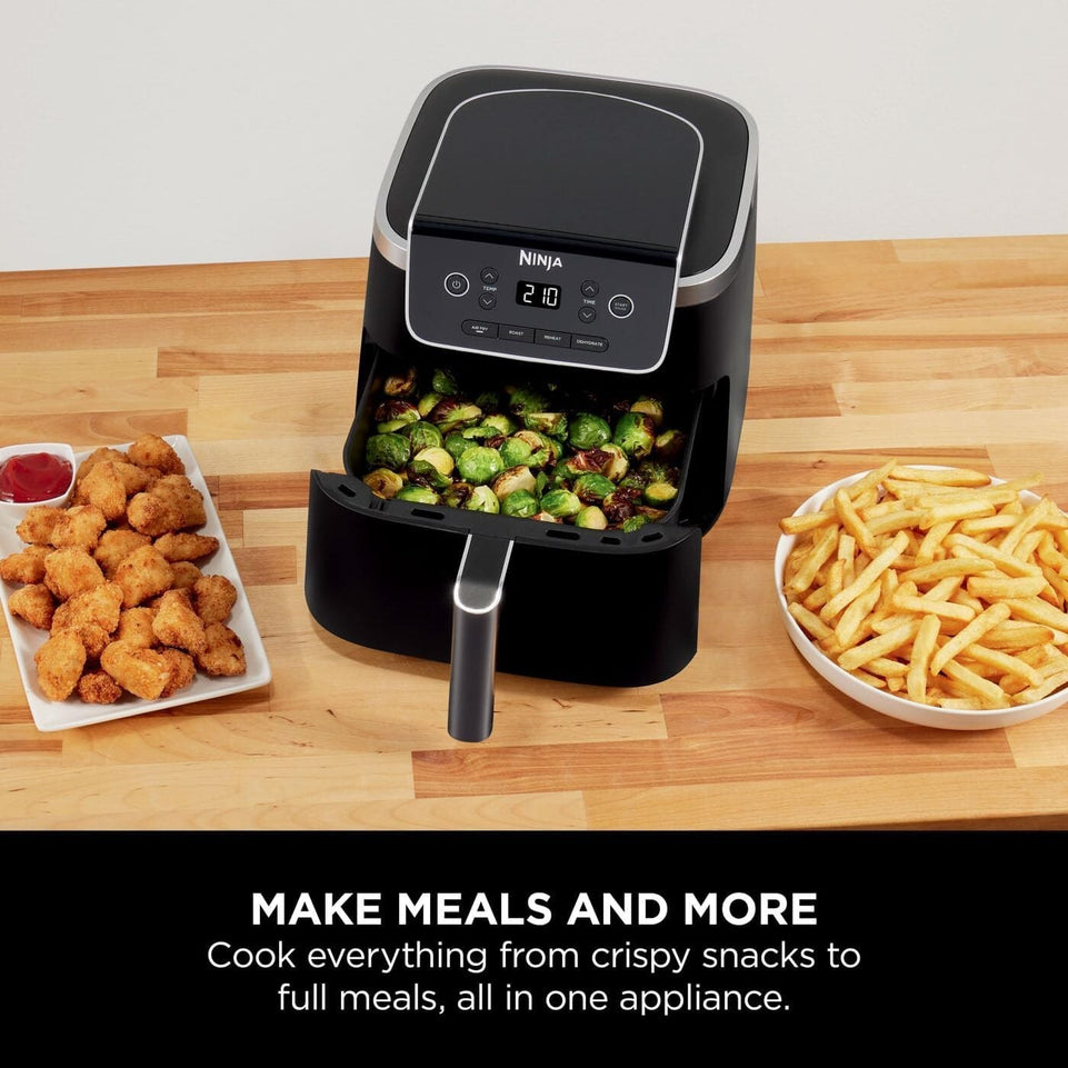 Ninja Air Fryer PRO 4.7L, Single Drawer, 4-in-1, Air Fry Black AF140UK