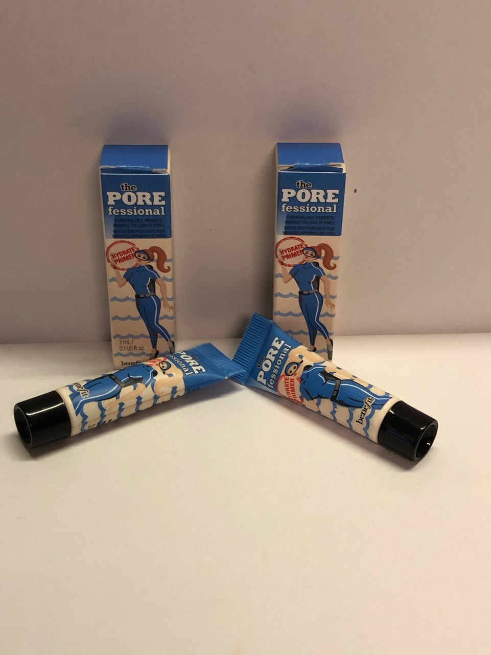 2x Benefit The Porefessional Hydrate Primer 3ml Mini New