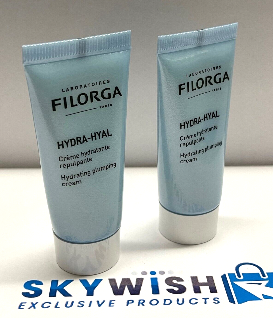 2X Filorga Hydra-Hyal Hydrating Plumping Cream 15ml X2 Travel Size New