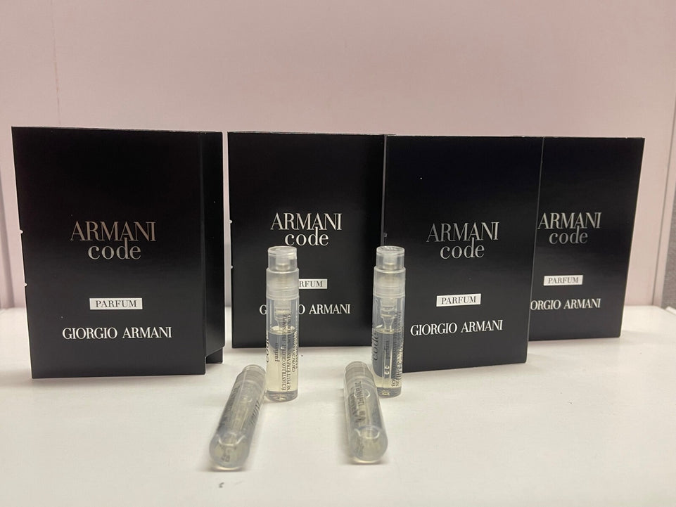 4X Armani CODE Pour Homme - 1.2ml parfum OFFICIAL SAMPLE