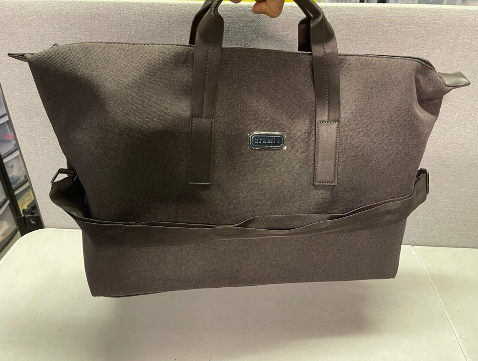 Aramis Charcoal Brown Holdall Duffle Bag Gym Travel Holiday Large Bags