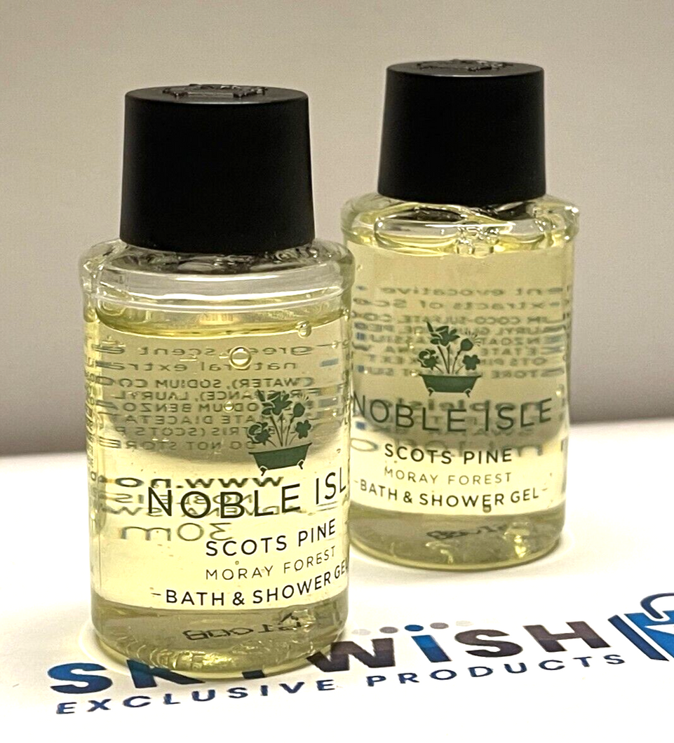 2x Noble Isle The Greenhouse Bath & Shower Gel 30ml green house travel size new