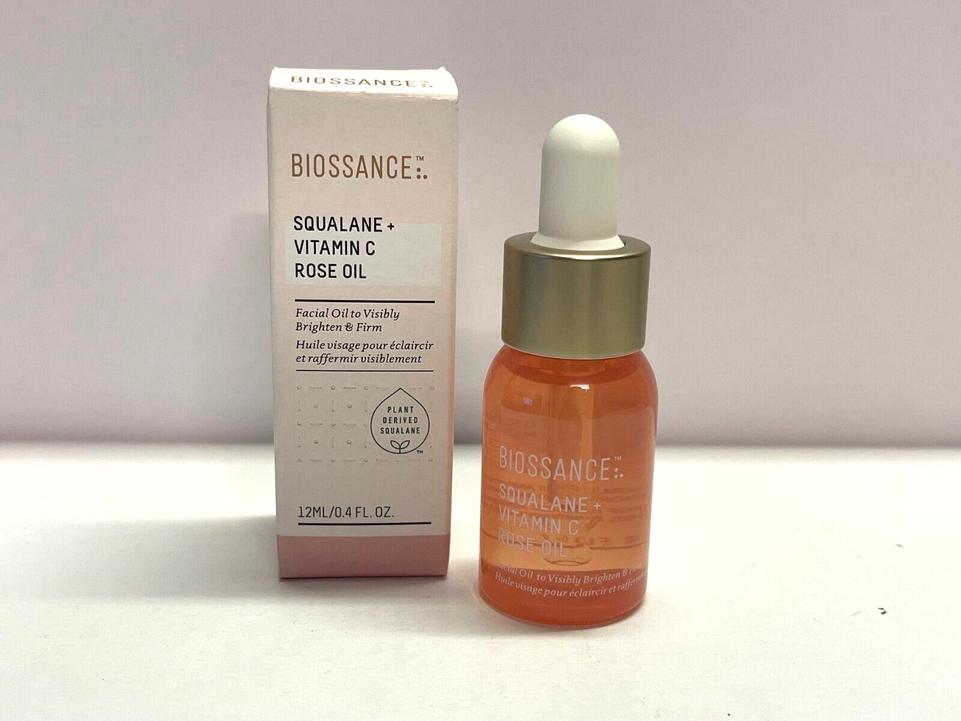 BIOSSANCE Squalane + Vitamin C Rose Oil 12ml - Imperfect Box