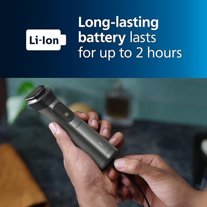 Philips Series 7000 All-in-One Trimmer 15-in-1 Multigroom For Men Grey MG7950/15