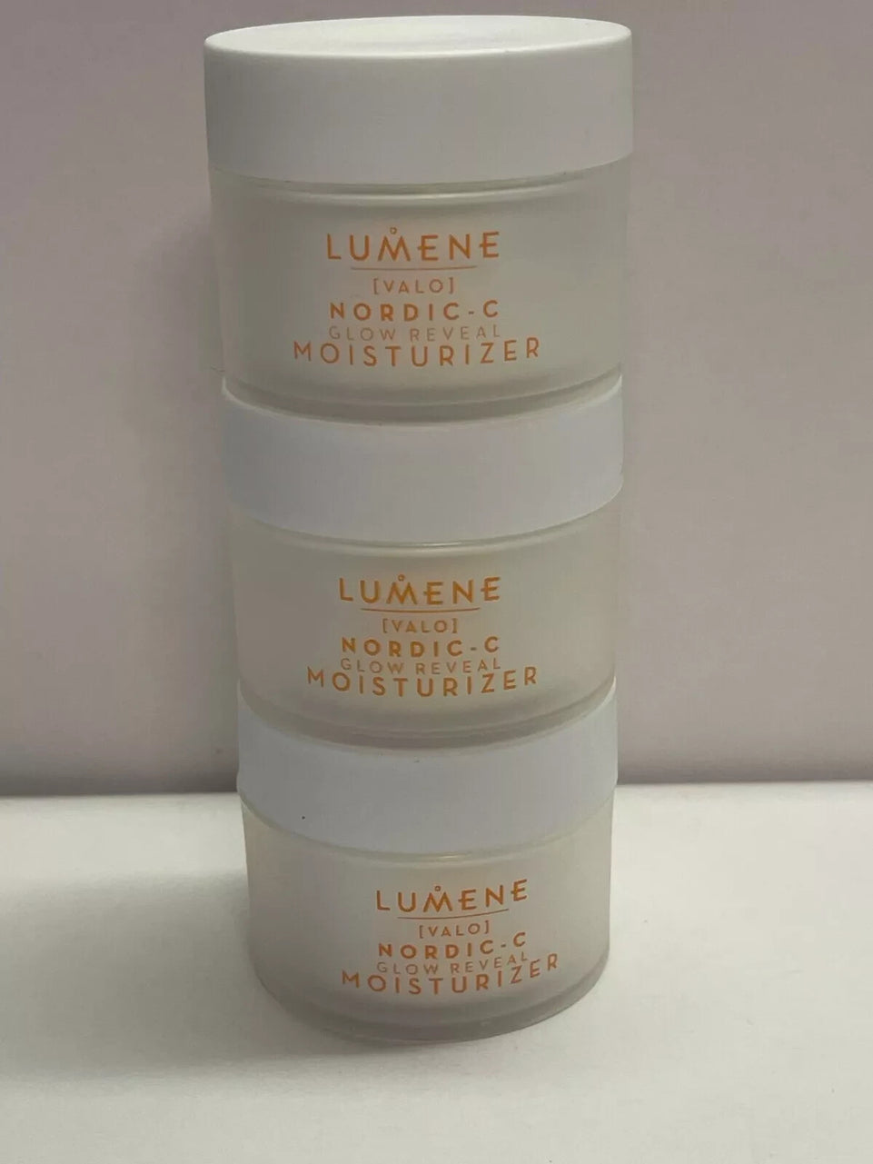 3x Lumene Valo Nordic C Glow Reveal Moisturiser 15mlX3=45ML