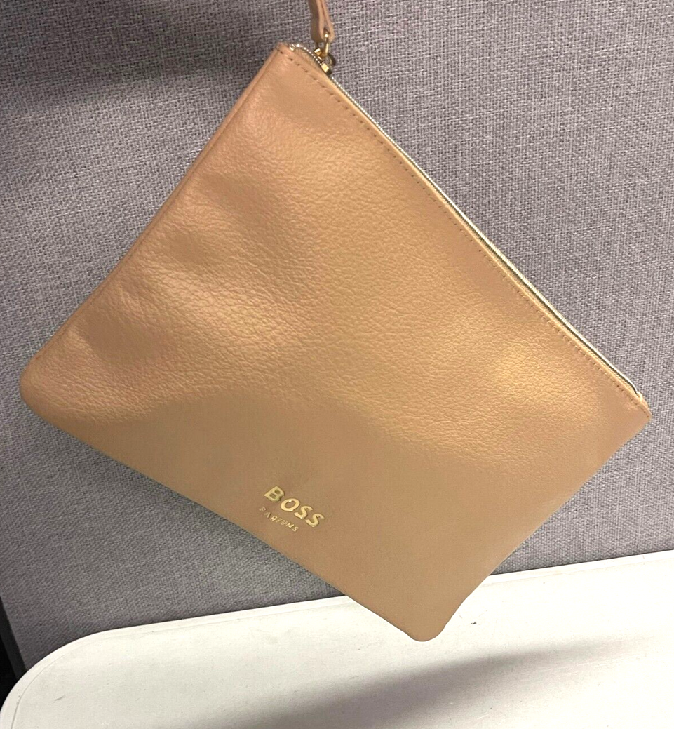 Hugo Boss Parfums Pink Make Up Bag New