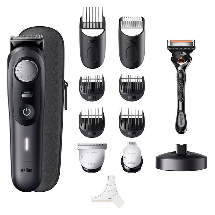 Braun Beard Trimmer Series 9 BT9441, Beard Trimmer Men Rechargeable Black
