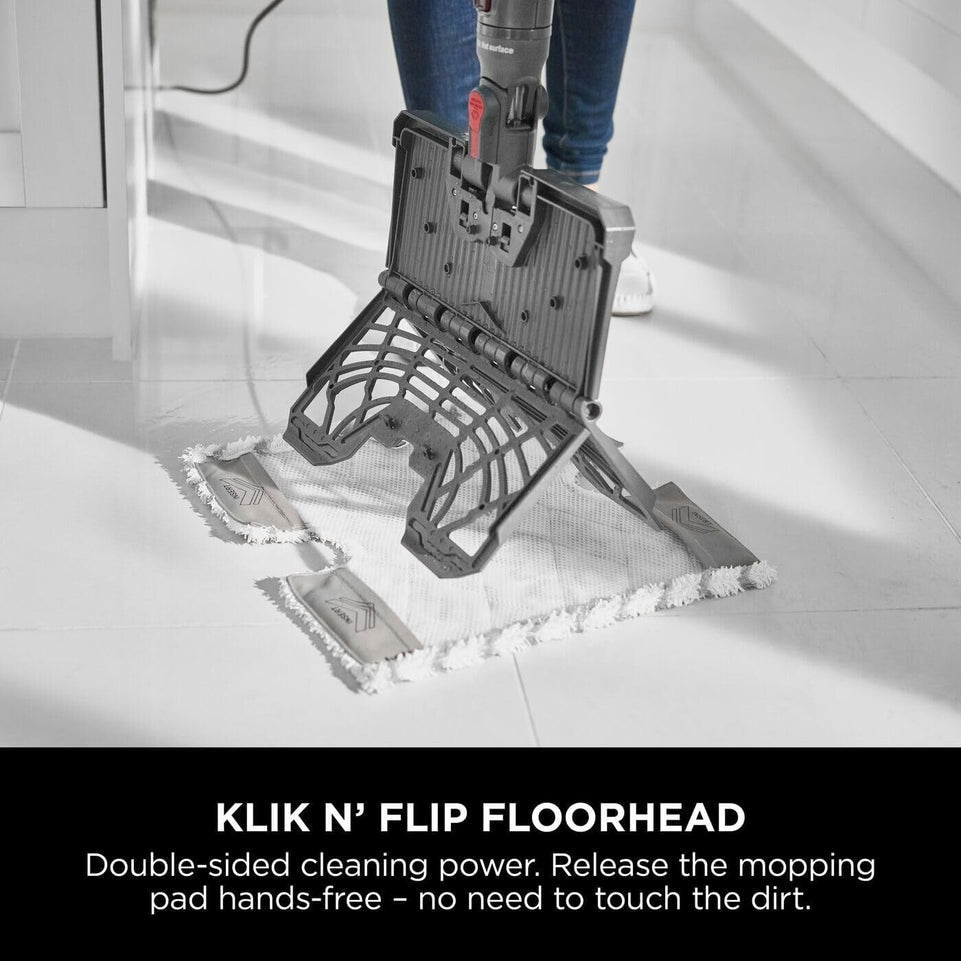 Shark S6003UK Klik n' Flip Smartronic Deluxe Steam Mop - Bordeaux/Steel Grey