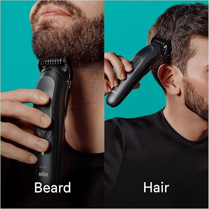 Braun All-in-One Style Kit Series 7 MGK7470, Beard Trimmer Men Rechargeable,16-1