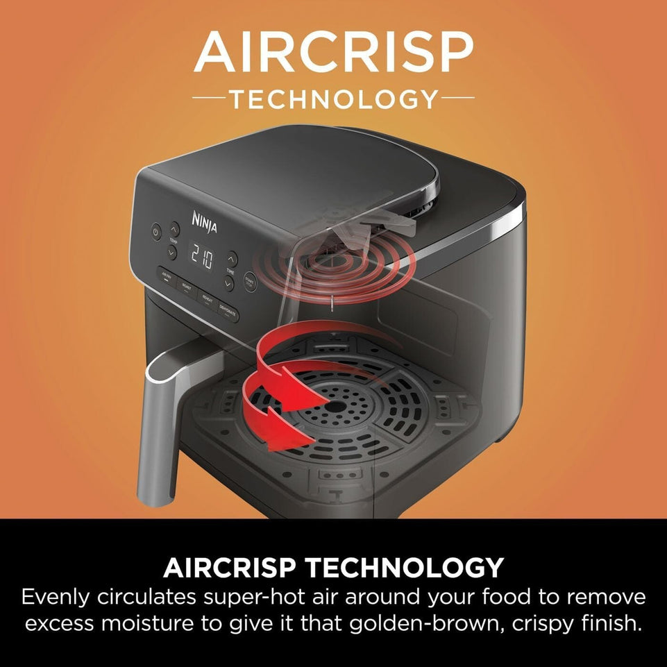 Ninja Air Fryer PRO 4.7L, Single Drawer, 4-in-1, Air Fry Black AF140UK
