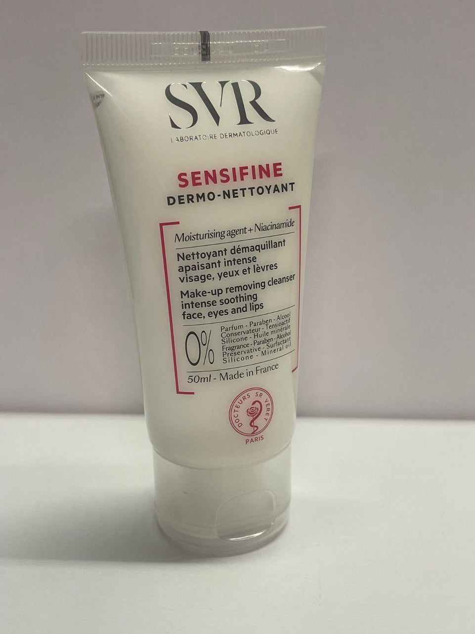 SVR Sensifine Dermo-nettoyant Make Up Removing Cleanser Face Eyes Lips 50ml