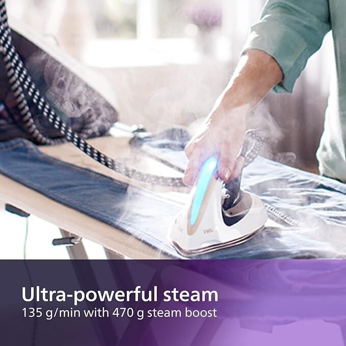 Philips PerfectCare Elite GC9630/20 Steam Generator Iron - Navy & White