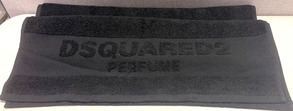 Dsquared2 Perfume Black Gym Hand Towel 100cm x 51cm New in pack