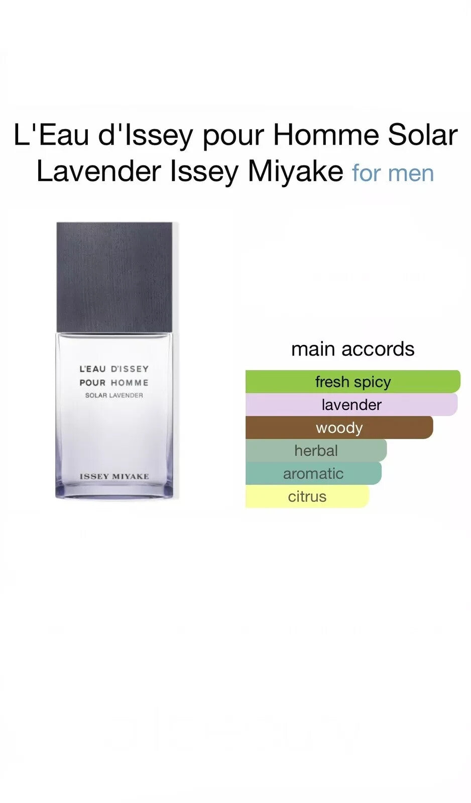 Issey Miyake L'Eau d'Issey Pour Homme Solar Lavender EDT 10ml
