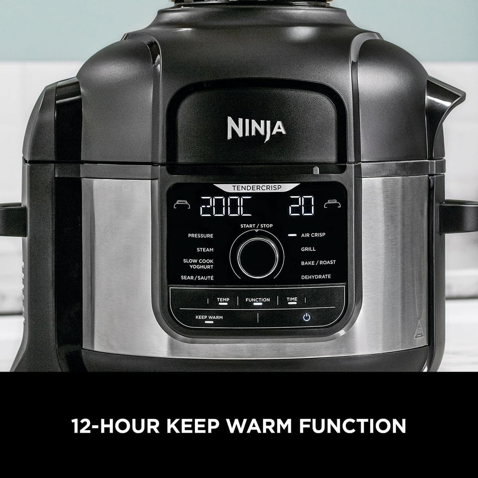 Ninja Foodi 9-in-1 Multi Cooker, 6L with 9 Cooking Functions,Black, OP350UK