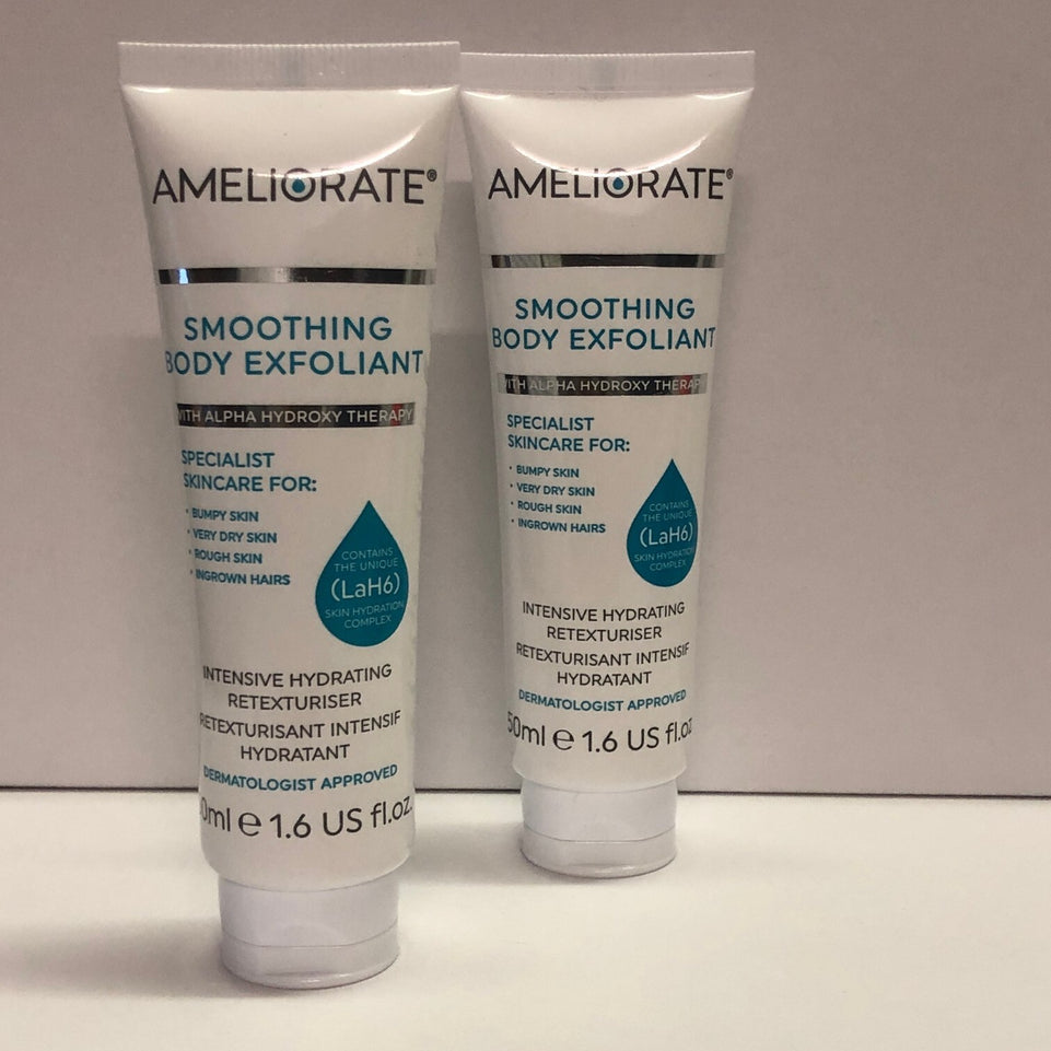 Ameliorate Smoothing Body Exfoliant Intensive Hydrating Retexturiser, 2 x 50ml,