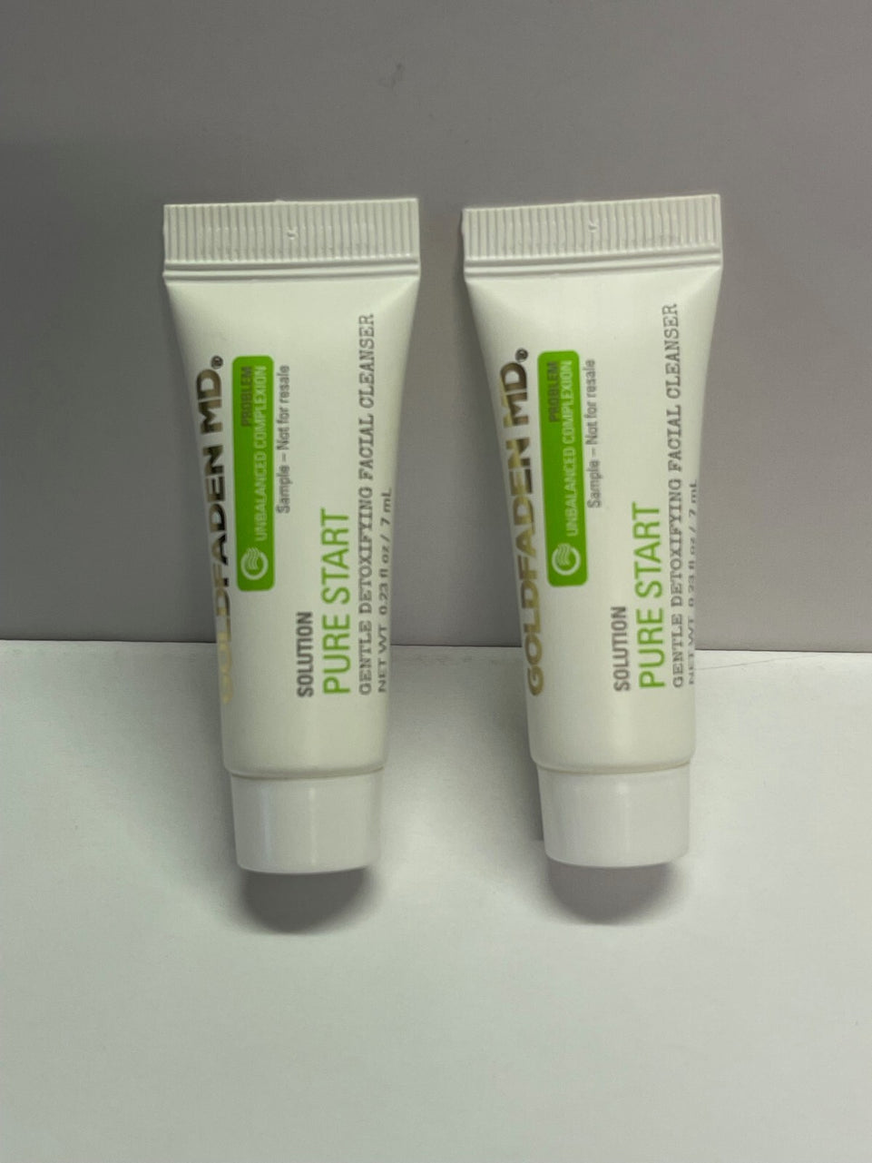 2 X NEW Goldfaden MD Solution Pure Start Gentle Detoxifying Facial Cleanser 7ml