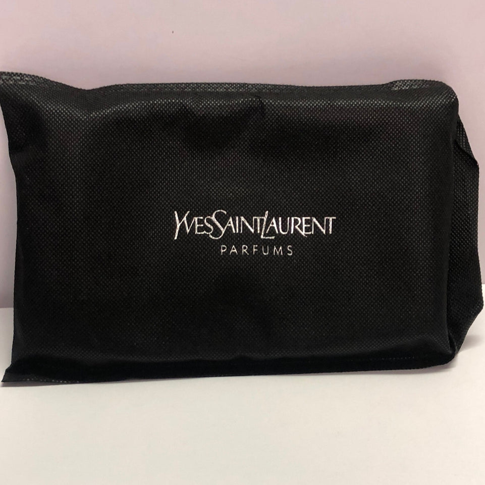 YSL Yves Saint Laurent Parfums Toiletries Wash Bag Mens Shave Travel Pouch Black