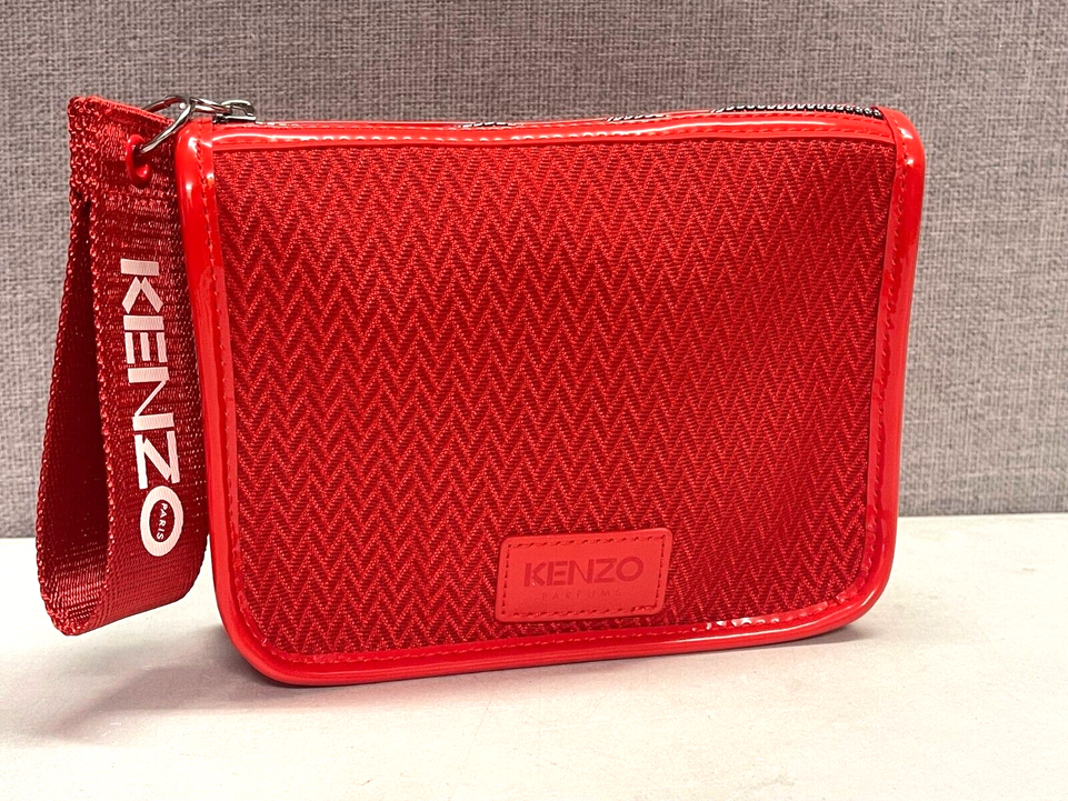 Authentic Kenzo Large Real Red Smart Pouch WOMENS BAG HANDBAG