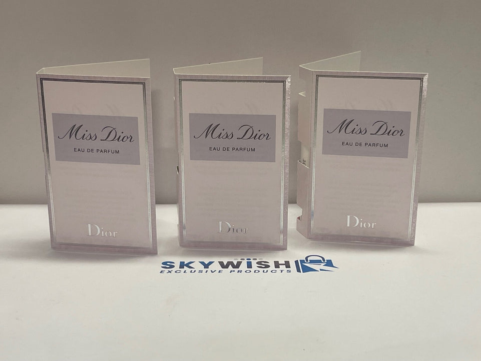 3 x Dior MISS DIOR 1ml Eau de parfum vials travel mini SPRAYS