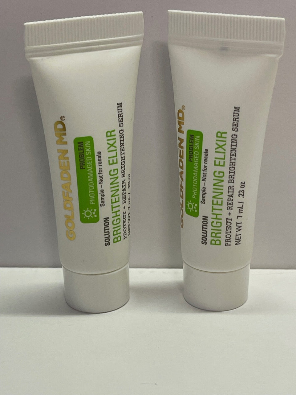 2x GOLDFADEN MD Brightening Elixir Protect & Pure Start Detox Cleanser 7ml New