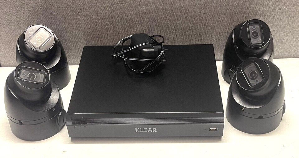 KLEAR 4K 8MP COLORVU CCTV Outdoor KIT Audio CAMERA SYSTEM DVR + 2TB HDD Kit