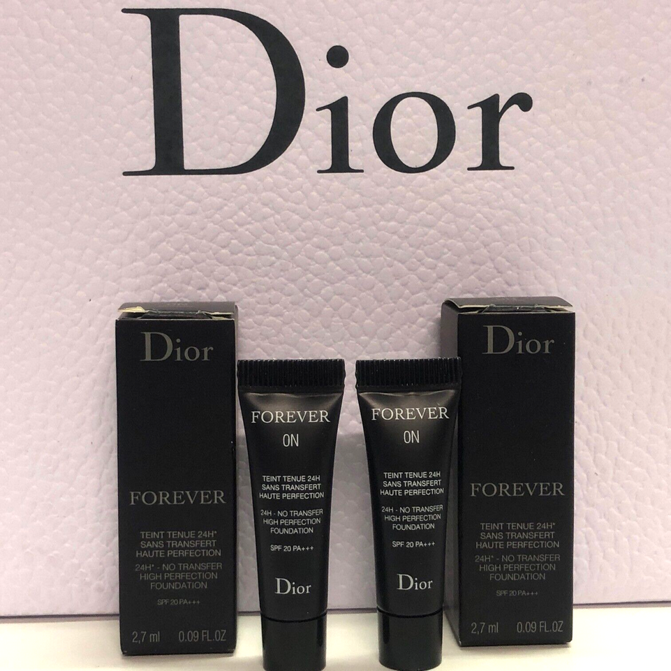 2x Authentic New formula Dior Forever Skin Matte 24H Foundation 2.7ml 0N
