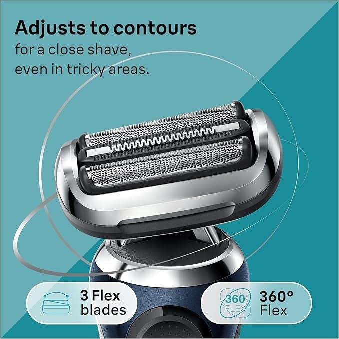 Braun Series 7 71-B1200s Electric Shaver for Men withEasyClick Precision Trimmer