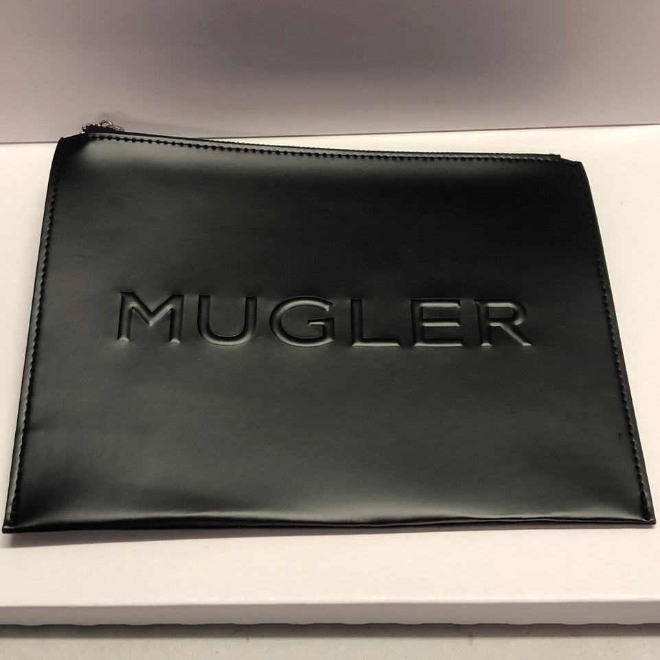 NEW Mugler Black Clutch Bag Purse