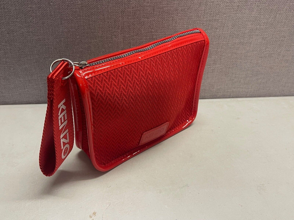 Authentic Kenzo Large Real Red Smart Pouch WOMENS BAG HANDBAG