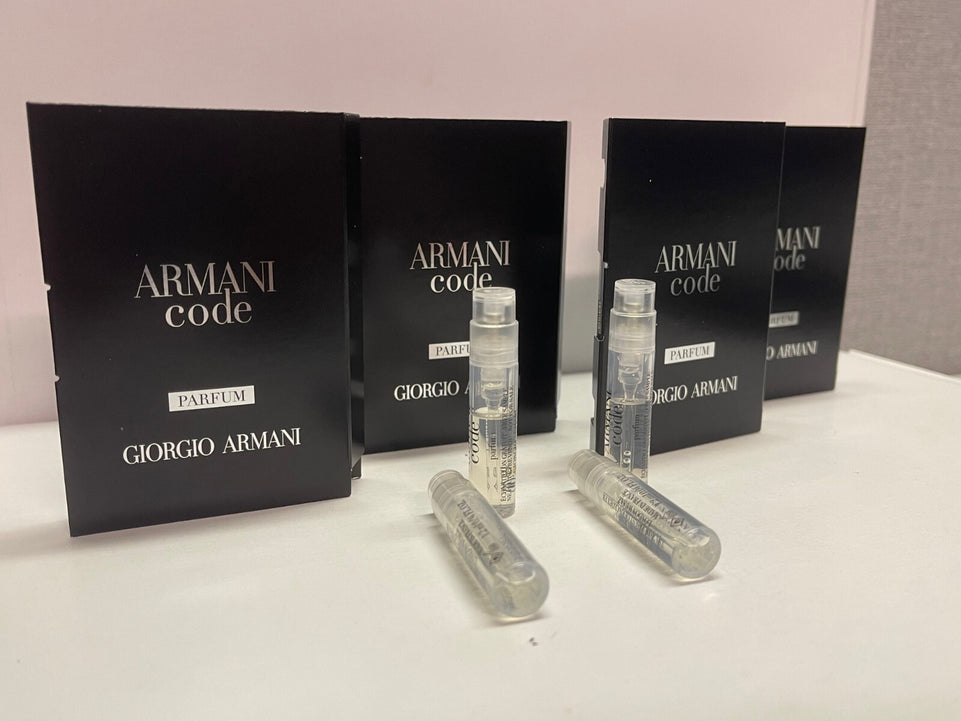 4X Armani CODE Pour Homme - 1.2ml parfum OFFICIAL SAMPLE
