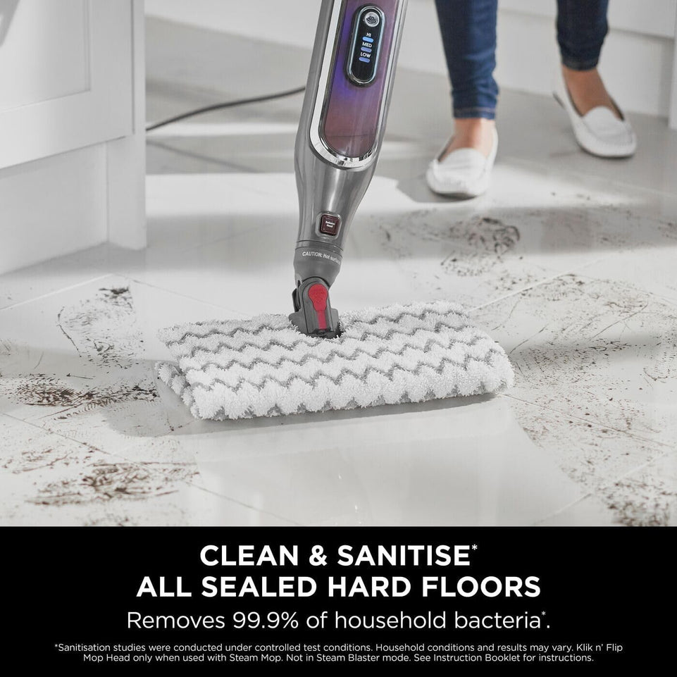 Shark S6003UK Klik n' Flip Smartronic Deluxe Steam Mop - Bordeaux/Steel Grey