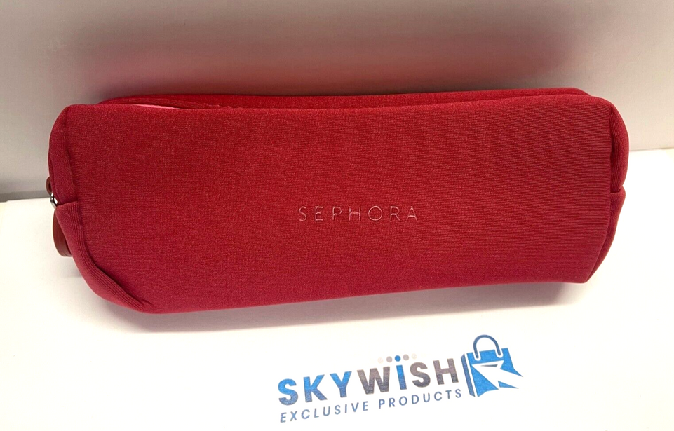 Red Sephora Small Travel Makeup Bag Pouch