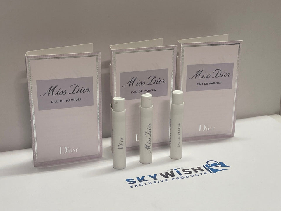 3 x Dior MISS DIOR 1ml Eau de parfum vials travel mini SPRAYS