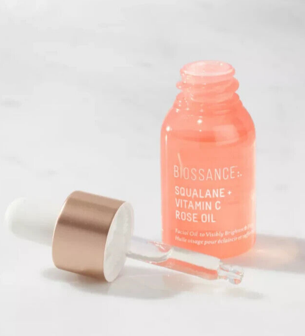 BIOSSANCE Squalane + Vitamin C Rose Oil 12ml - Imperfect Box