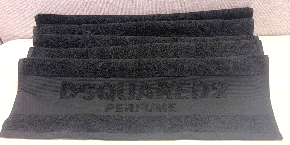 Dsquared2 Perfume Black Gym Hand Towel 100cm x 51cm New in pack