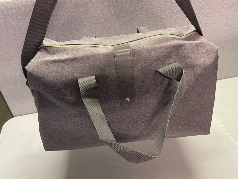 AZZARO DESIGNER MENS WEEKEND BAG IN GREY USE FOR TRAVEL GYM bag