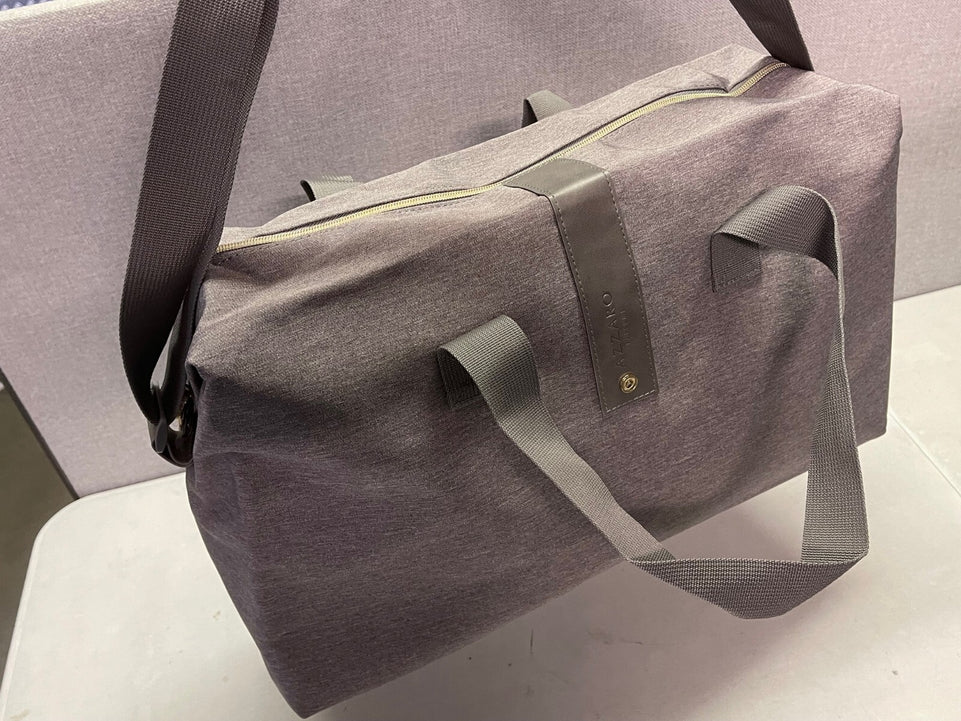 AZZARO DESIGNER MENS WEEKEND BAG IN GREY USE FOR TRAVEL GYM bag
