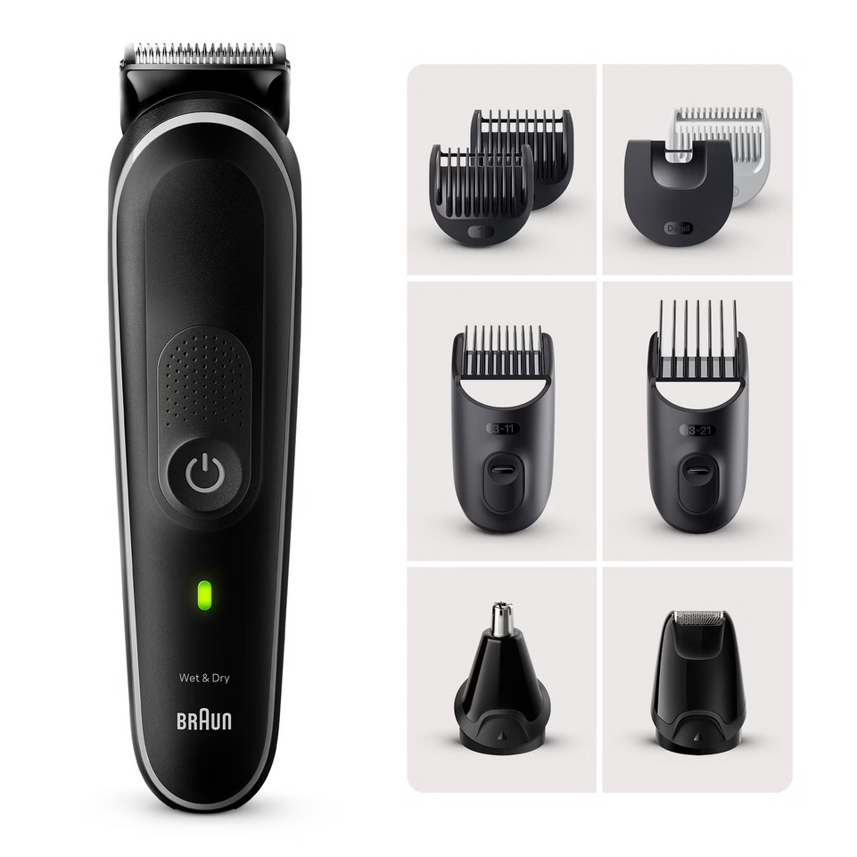 Braun All-in-One Style Kit Series 5 MGK5410, 9-in-1 Kit, Hair & Beard NEW