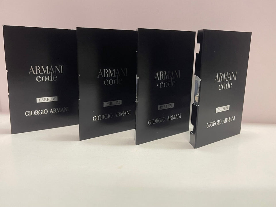 4X Armani CODE Pour Homme - 1.2ml parfum OFFICIAL SAMPLE