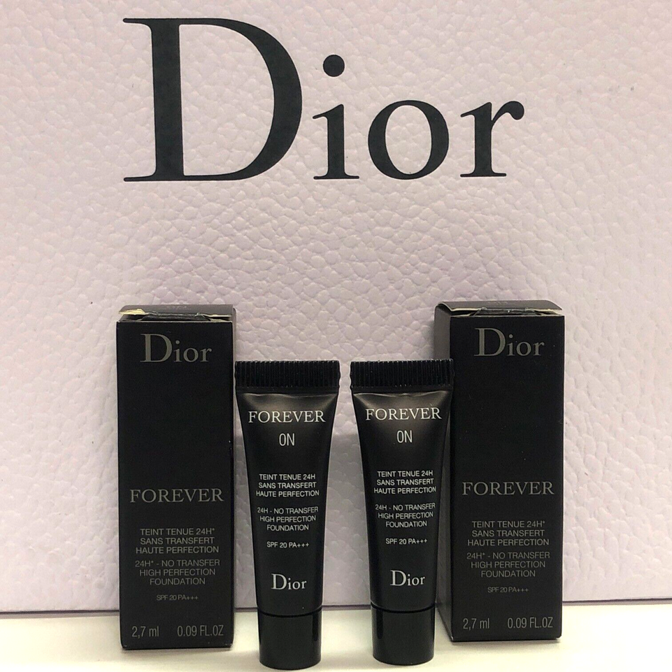 2x Authentic New formula Dior Forever Skin Matte 24H Foundation 2.7ml 0N