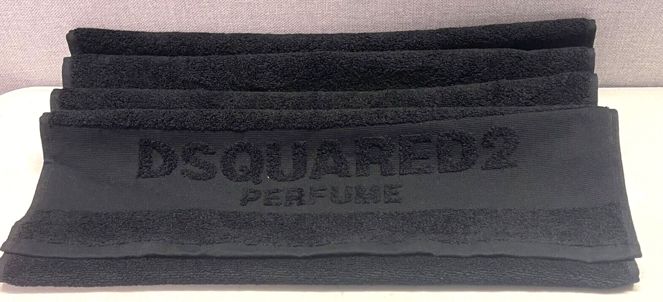 Dsquared2 Perfume Black Gym Hand Towel 100cm x 51cm New in pack
